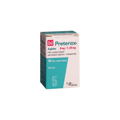 BIPRETERAX ARGININE 5/1.25MG 30`S TABLETS